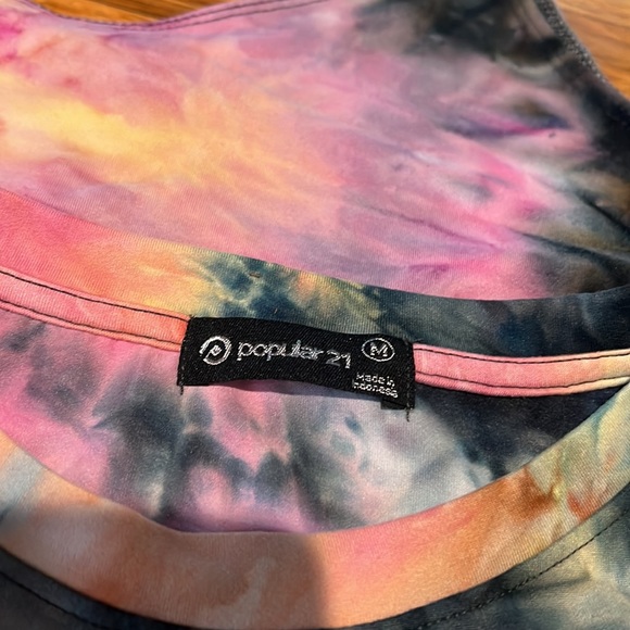 Popular 21 Tie-Dye Short-Sleeved Bodysuit - Picture 7 of 9